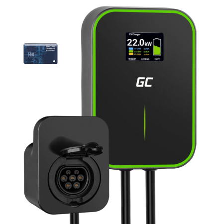 Echipamente Vehicule Electrice (EV) - Stație Încărcare EV Green Cell GC PowerBox Wallbox 22 kW RFID Type 2
