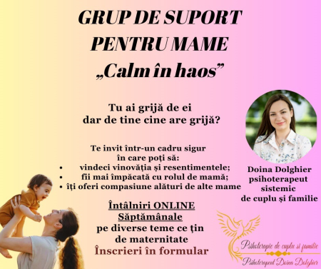 Cursuri - Grup de Suport Pentru Mame „Calm în haos”