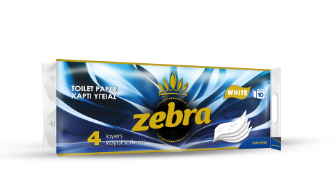 Hârtie igienică - Hârtie igienică White - 10 bucăți - 4 straturi - 130 foi