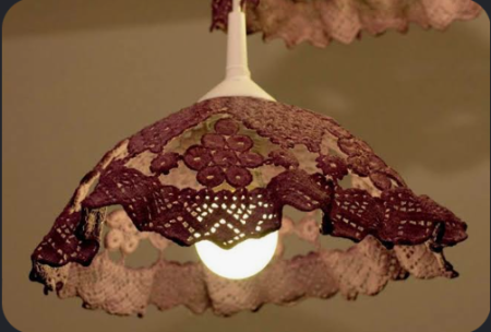 Objects - Doily lamp