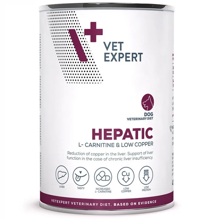 Hrană Câini - 4T- Dieta hrana umeda Hepatic dog, 400 g