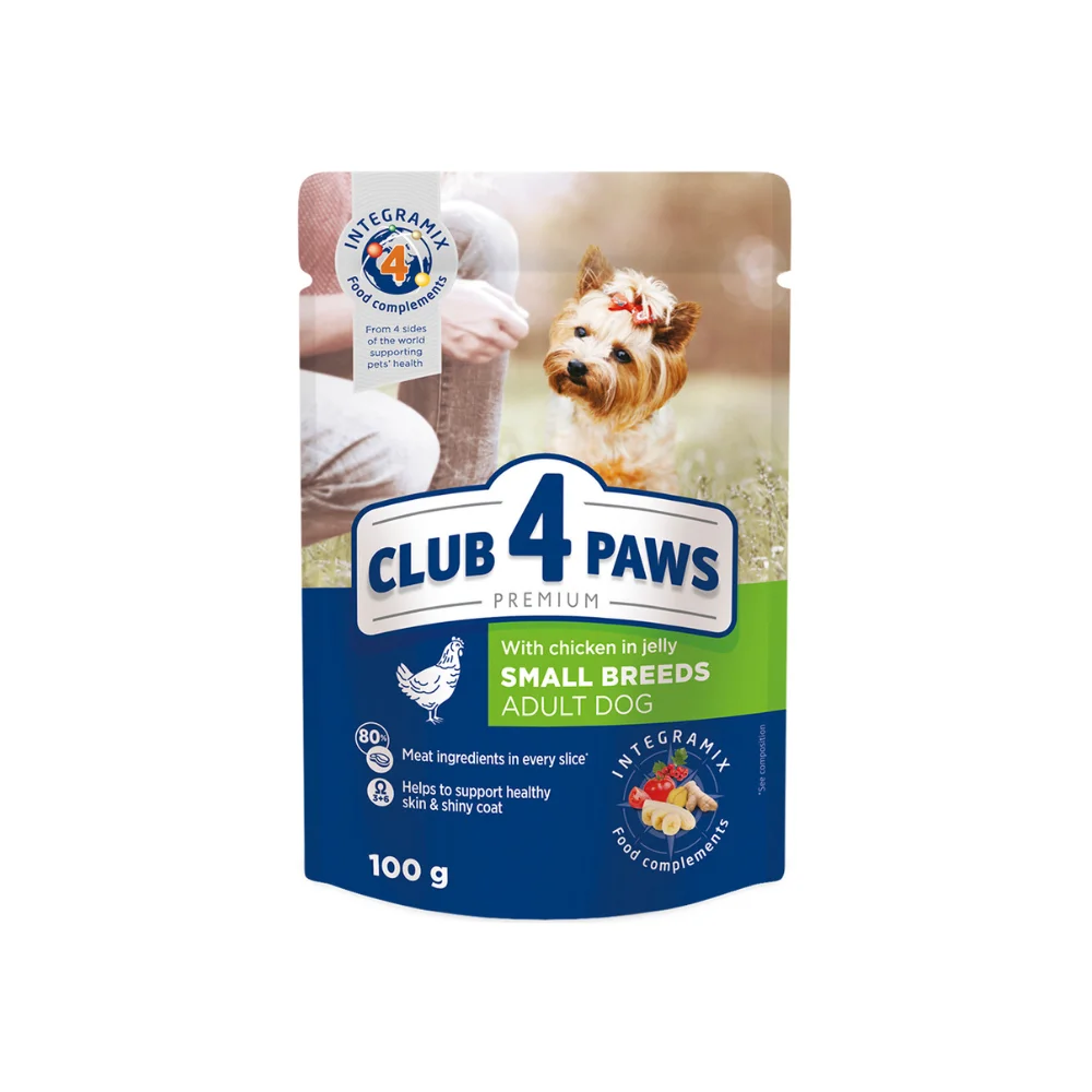 Hrană Câini - Club 4Paws Adult Hrana Premium caini cu pui x100g