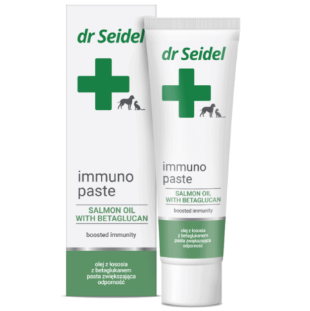 Suplimente şi Vitamine Câini - DR. SEIDEL Immuno Paste, Supliment Pentru Stimularea Imunitatii Naturale la Caini si Pisici, 105g