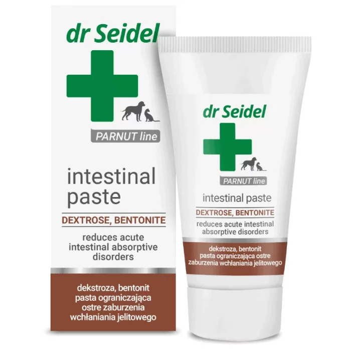 Afecţiuni Digestive Câini - DR. SEIDEL Intestinal Pasta, Supliment Pentru Combaterea Efectelor Diareei la Caini si Pisici, 40g