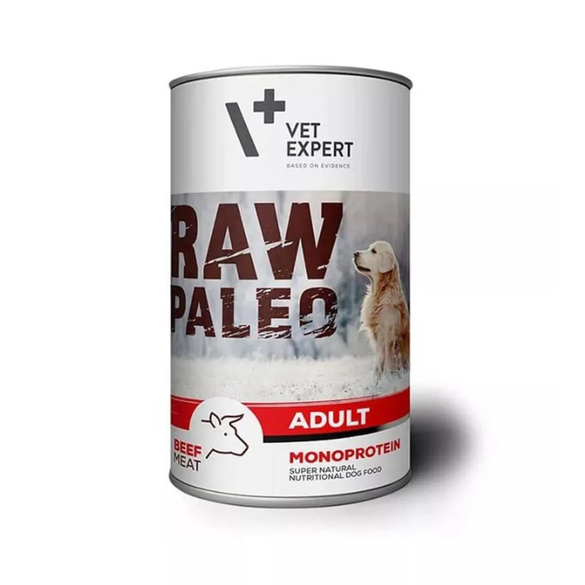 Alte Afecţiuni Câini - Hrana umeda, RAW PALEO, adult, carne de Vita, 400 g