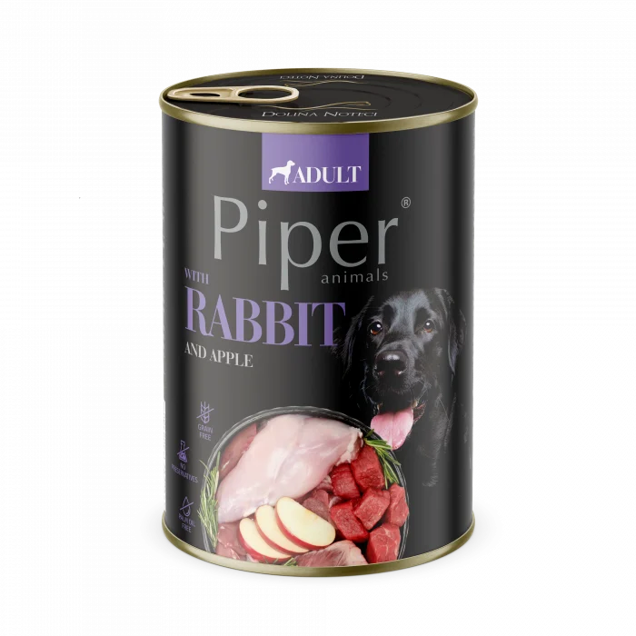 Hrană Umedă Câini - Piper Adult, Hrana Umeda, Carne de Iepure si mar, 400 g