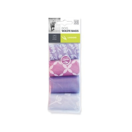 Igienă şi Îngrijire Câini - Pungi igienice pentru caini M-PETS, lavanda, 4 x 15 buc