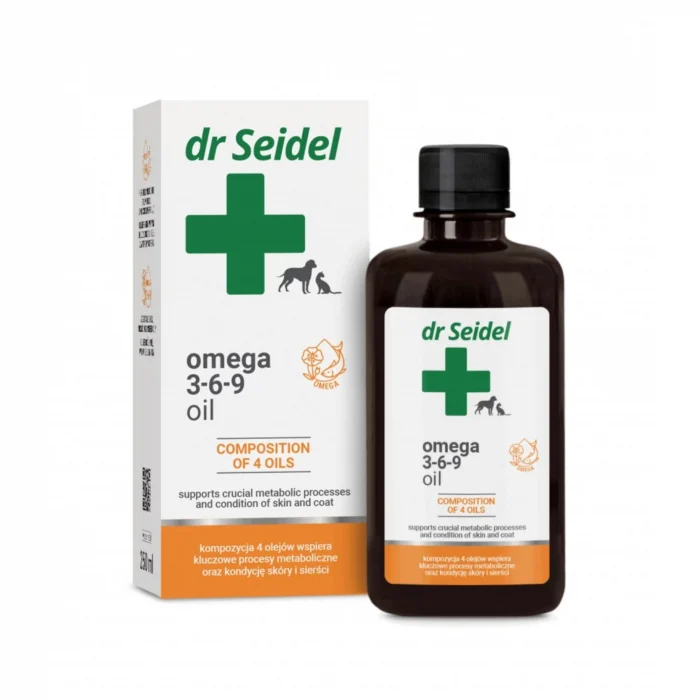 Afecţiuni Digestive Câini - Ulei pentru imunitatea organismului care previne si procesele inflamatori, Omega 3-6-9 OIL, Dr. Seidel , 250 ml