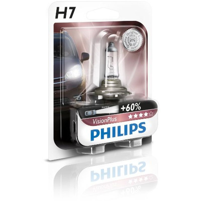 Bec H7 Philips Vision Plus, plus 60% lumina, blister 1 buc. [1]