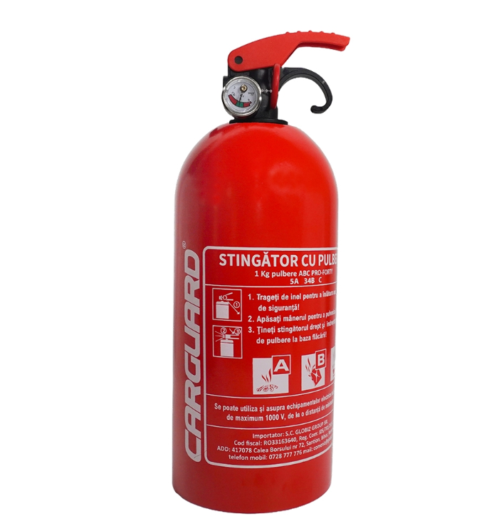 Kit sigurantă auto obligatoriu R.A.R - Stingator cu Manometru [5]