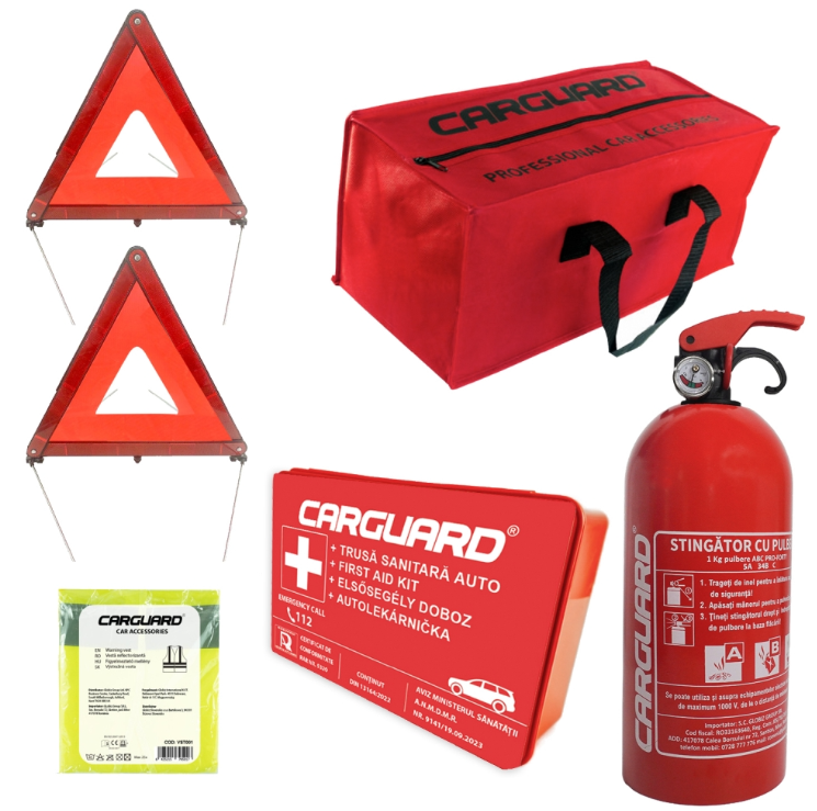 Kit sigurantă auto obligatoriu R.A.R - Stingator cu Manometru [6]