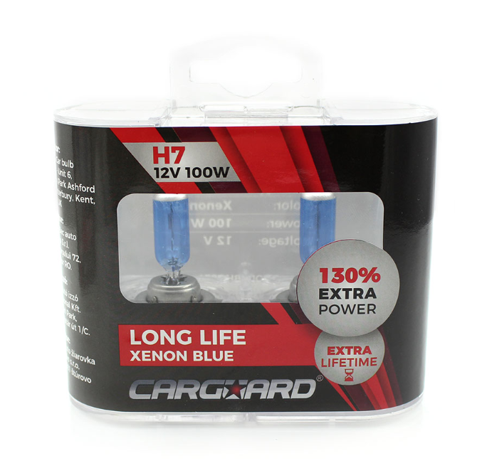 Set 2 becuri H7 CarGuard Long Life Alb Xenon 12V 55W +130% [3]