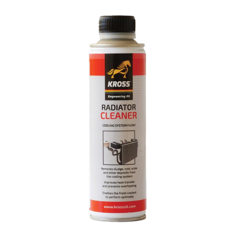 Solutii curatare componente mecanice - Aditiv Curățare Radiator KROSS Radiator Cleaner 250 ml – Soluție Curățare Sistem Răcire și Antigel