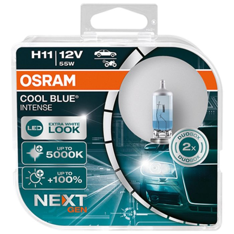 Becuri Auto - Bec H11 Osram Cool Blue Next Gen, 12V cutie 2 buc.