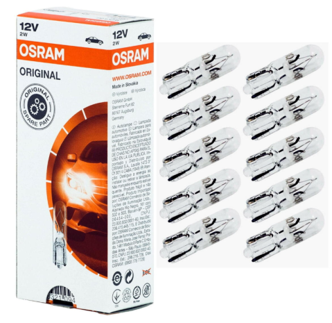 Auxiliare Halogen - Set 10 becuri W2W OSRAM Original 12V 2W – Iluminare bord