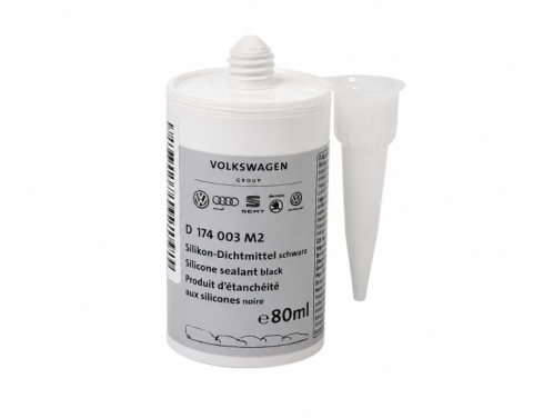 Etansanti Auto - Silicon Etansare Capac Distributie si Baie Ulei VW Group Original 80ml – Garnitura Silicon Negru OEM, VW Audi Skoda Seat, Cod D174003M2