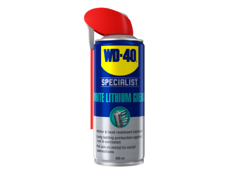 Intretinere Auto - Spray Vaselină Albă WD-40 Specialist White Lithium Grease 400 ml – Lubrifiant Profesional cu Litiu