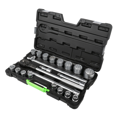 Echipamente Service - Trusa Chei Tubulare Bi-Hexagonale JBM 3/4" 21 Piese