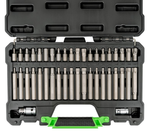 Truse de Scule - Trusa Chei Tubulare cu Biti JBM 42 Piese Torx 12 si 6 Fete