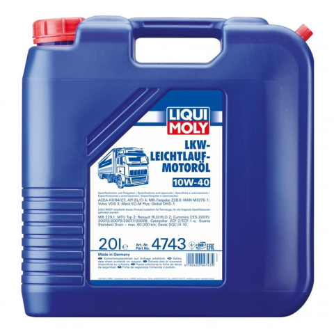 10W40 - Ulei Motor Liqui Moly LKW-Leichtlauf 10W-40 20L Camioane