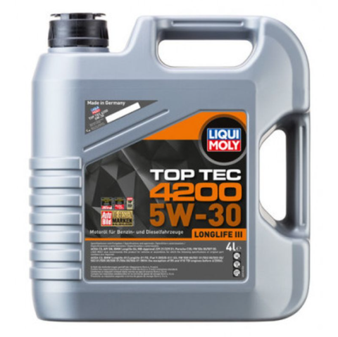 5W40 - Ulei Motor Liqui Moly Top Tec 4200 5W-30 4L Full Sintetic BMW LL-04 VW 504.00/507.00