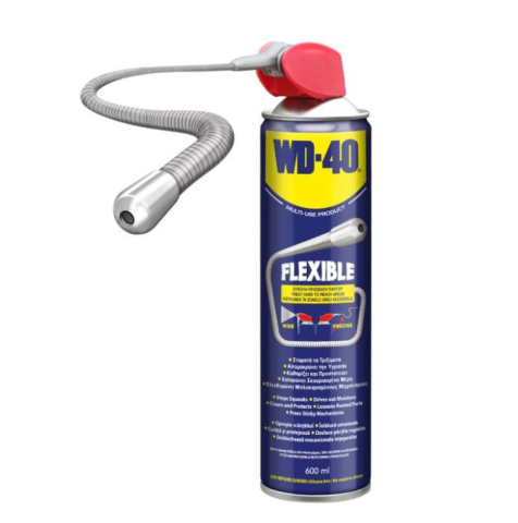 Lubrifianti Multifunctionali - WD-40 Flexible 600ml – Lubrifiant Multifunctional cu Aplicator Flexibil de 18cm Modelabil, Acces in Zone Greu Accesibile