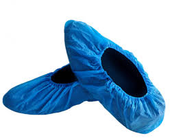 Botoși de unică folosință Mercator CPE ECO, acoperitori încălțăminte antiderapanti, albastri, nesterili, set 100 buc, bandă elastică [2]