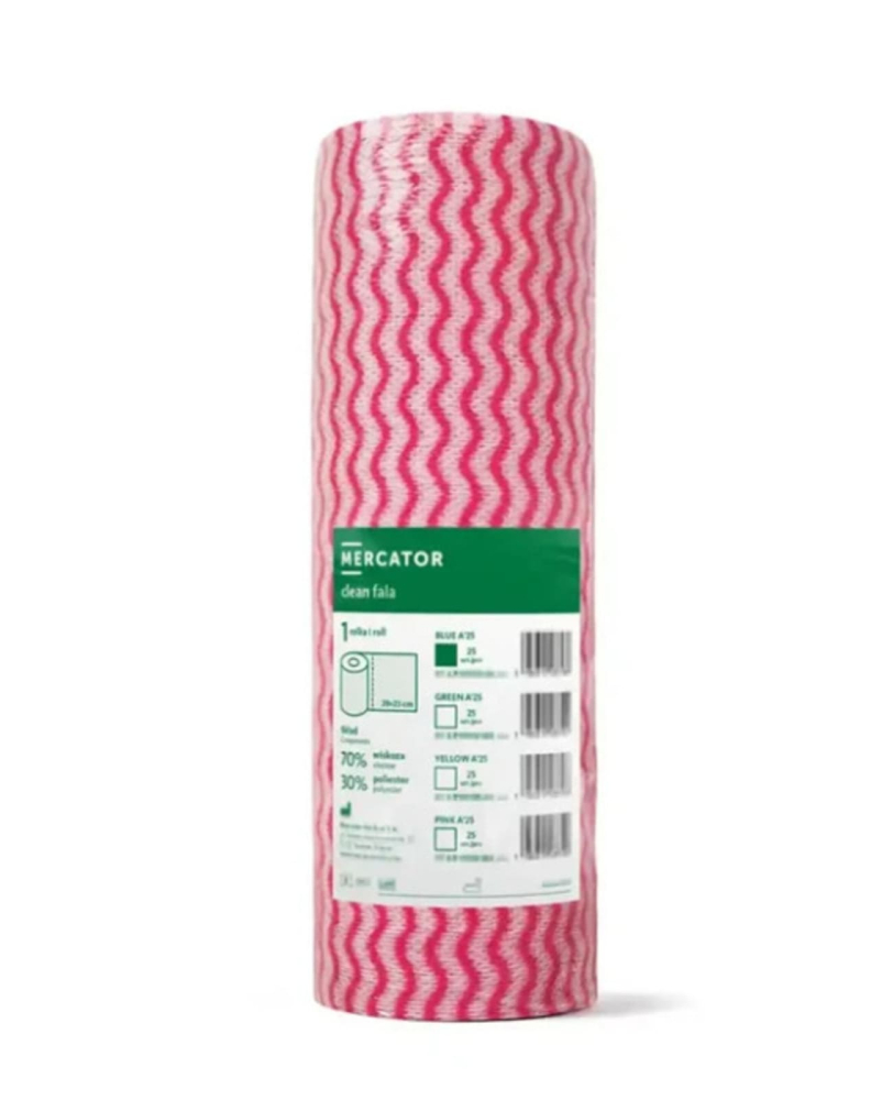 Lavete profesionale Clean Fala roz, 25 bucăți, Mercator [2]