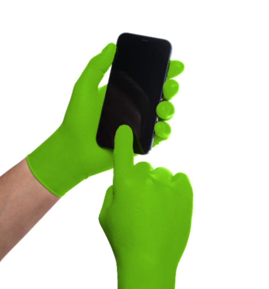 Gogrip Mănuși Nitril Verde M Mercator – Cutie 100 buc – Profesionale Medicale și Mecanici Auto [2]