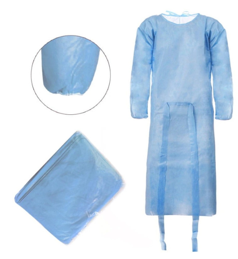 Halate de unică folosință Mercator Medical, albastre, L, 10 buc/set [3]