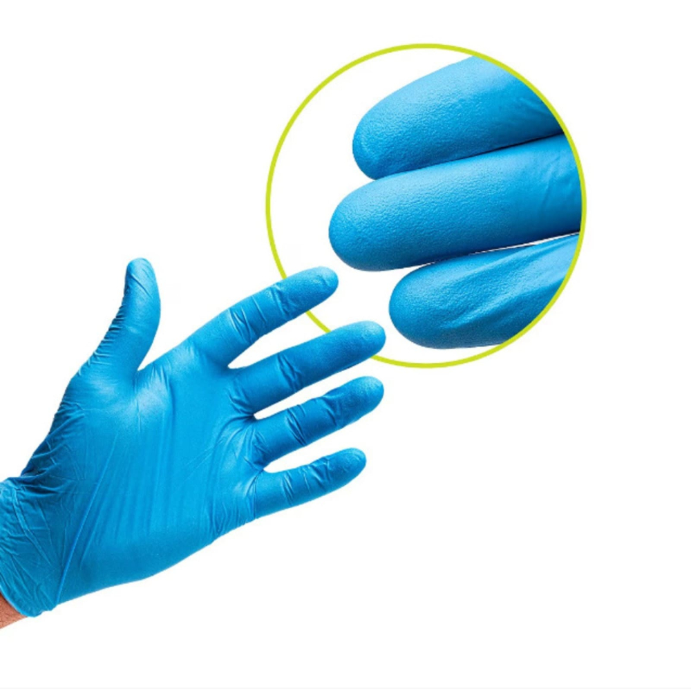 Mănuși examinare ZARYS easyCARE nitril, fără pudră, nesterile, albastre, L, 100 bucăți [3]