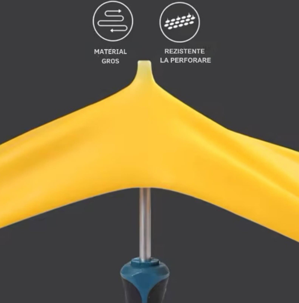 Mănuși de menaj Mercator M galbene texturate [4]