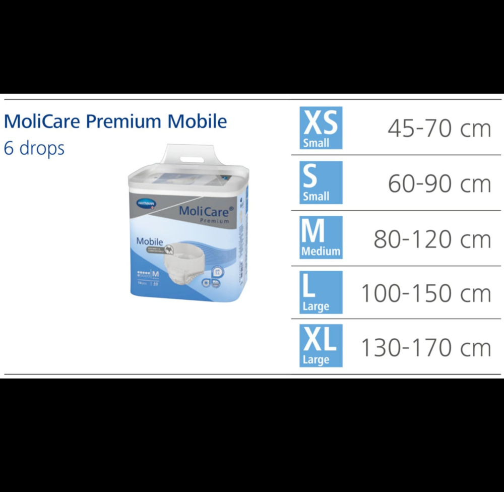 MoliCare® Premium Mobile L, 6 Picături – Scutece Tip Chilot, 14 Bucăți [2]