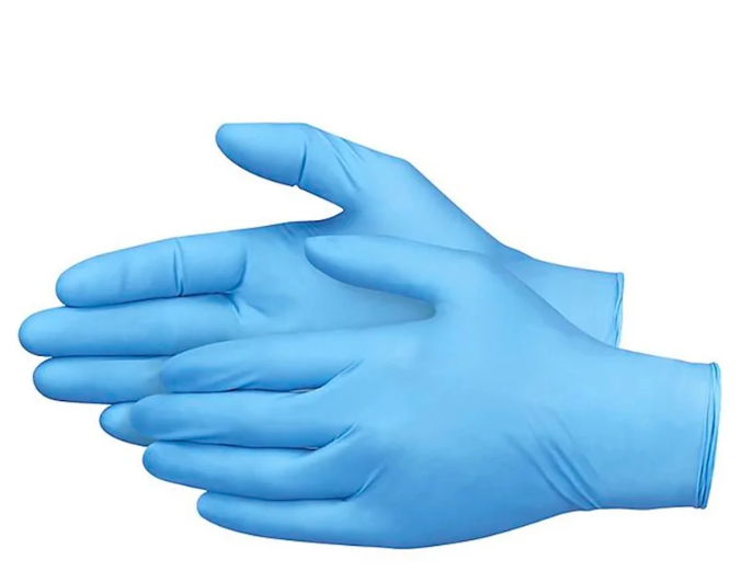 Set 100 manusi examinare nitril, easyCARE, nepudrate, albastre, marimea S [3]