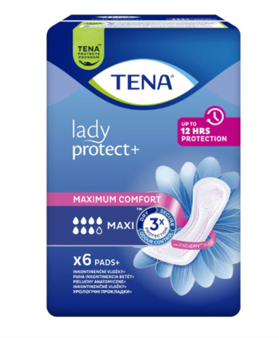 Consumabile  incontinenta - TENA Lady Protect+ Maxi, absorbant incontinență, 6 bucăți