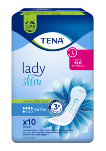 Consumabile  incontinenta - Absorbant pentru controlul incontinenței TENA Lady Slim Extra, 10 bucăți