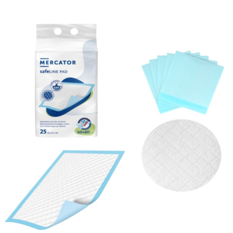 Aleză absorbantă medicală Mercator SafeLINE PAD 60 × 60 cm, 25 bucăți [2]