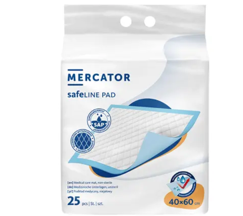 OFERTE - Aleze Absorbante 40 x 60 cm SafeLine  1 leu / buc, 25 Buc / pachet