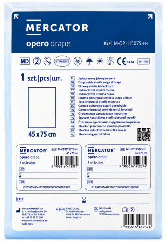 Câmpuri Chirurgicale Sterile - Câmp Operator Steril Mercator Opero 45 × 75 cm
