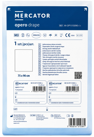 Câmpuri Chirurgicale Sterile - Câmp Operator Steril Mercator Opero 75 × 90 cm