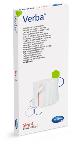 Consumabile sanitare - Centură abdominală postoperatorie Verba Hartmann – Mărimea 4, 95–105 cm