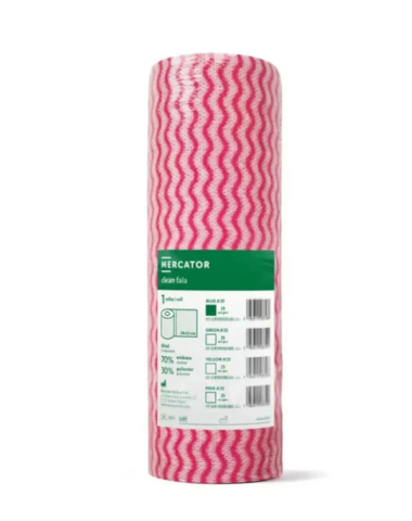 Lavete profesionale Clean Fala roz, 25 bucăți, Mercator [1]