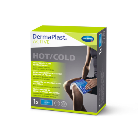 Consumabile sanitare - DermaPlast Active Hot/Cold 12 x 29 cm – Compresă reutilizabilă cu gel pentru terapia cald/rece
