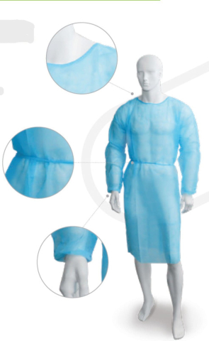 Halate - Halate de unică folosință Mercator albastru XL set 10 bucăți