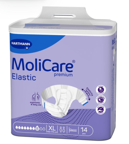 Consumabile  incontinenta - MoliCare® Premium Elastic 8 Picături XL – Slip pentru Incontinență, 14 Bucăți