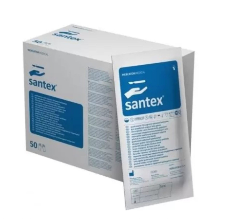 Manusi unica folosinta - Manusi chirurgicale sterile Mercator Santex Powdered Latex Marimea 7 1 pereche