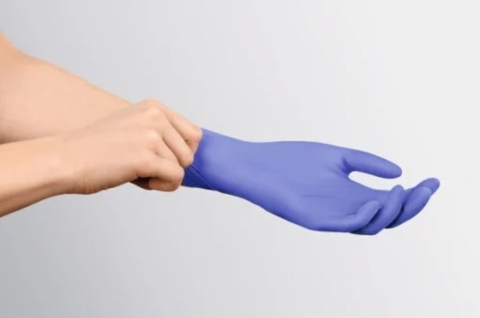 Mănuși de Examinare PAUL HARTMANN Peha-soft® Nitrile Fino L, 10 Bucăți [2]