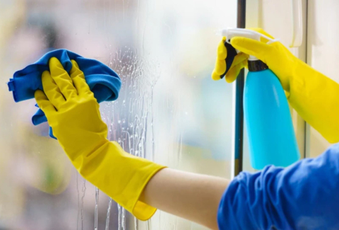 Mănuși de menaj Mercator M galbene texturate [2]