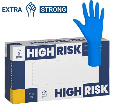 Manusi din latex - Manusi de unica folosinta HIGH RISK, latex
