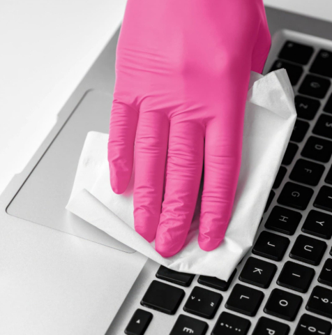 Mănuși nitril Mercator Nitrylex Magenta, nepudrate, mărimea M – set 100 buc [4]